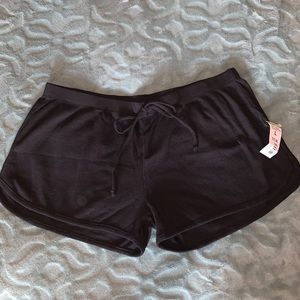 Black low waist shorts